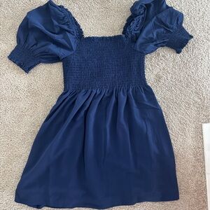 Hill House Navy Smocked dress